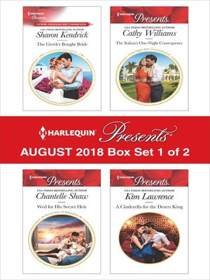 Harlequin Presents August 2018--Box Set 1 of 2 - ebook